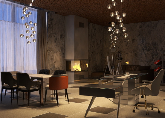 luxury living room interior design  Design Rendering