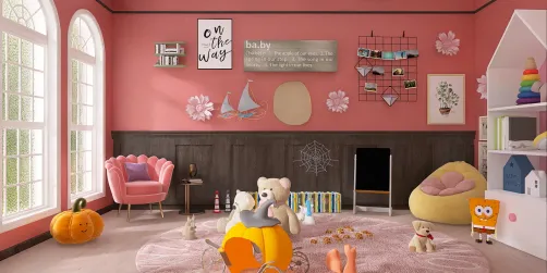 Small baby girls nursery/ play room