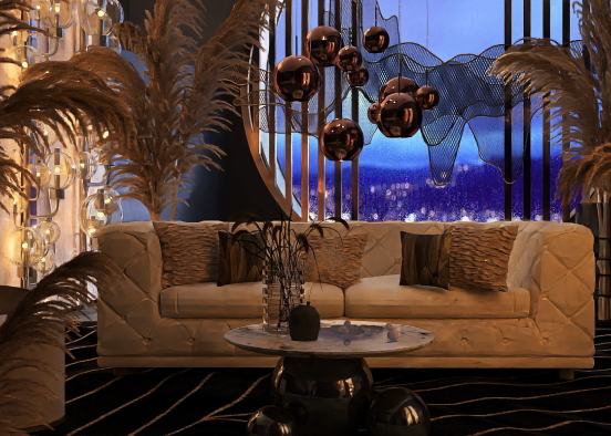 Luxury Lounge  Design Rendering