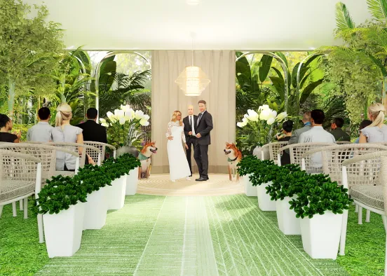 # Outdoor Wedding Renderização de Design