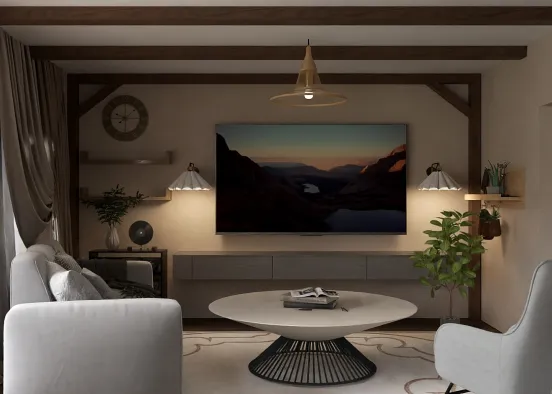 # Simple Living Room Визуализация дизайна