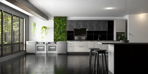 Green kitchen 
