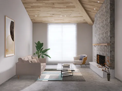 Essa é uma sala simples.
