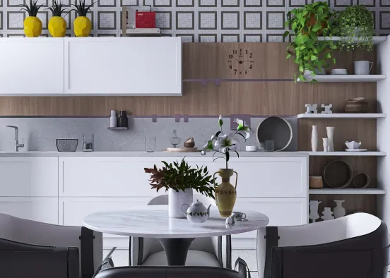 Cozinha Moderna  Design Rendering