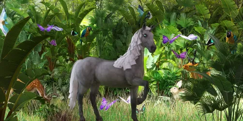 Mythical Creature in the Rain Forest....