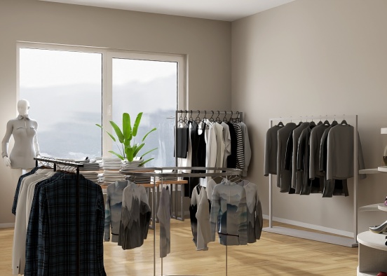 A small clothing boutique🕴️ Design Rendering