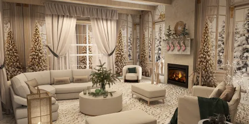 Holly Jolly Hearth Room