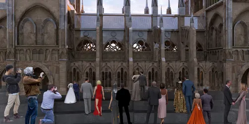 Arriving at Met Gala