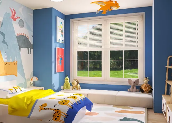 Boy's Bedroom Design Rendering