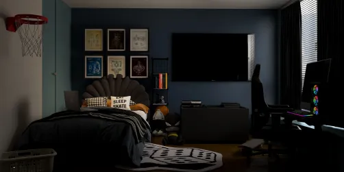 Teen Skater/Gamer Bedroom