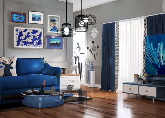 blue room  Design Rendering