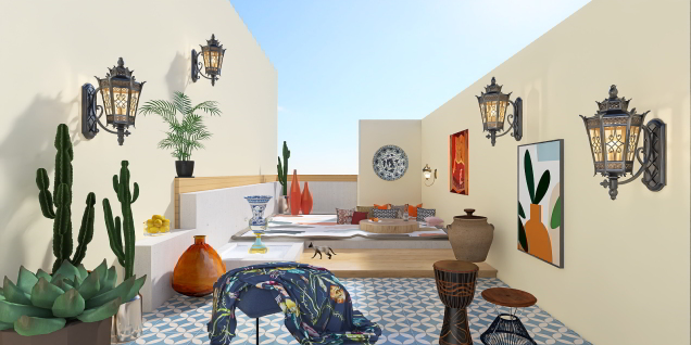 Cozy Moroccan style terrace 