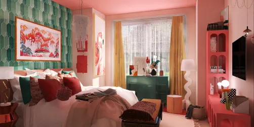 Colorful bedroom
