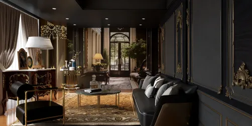 “Golden Noir Lounge”