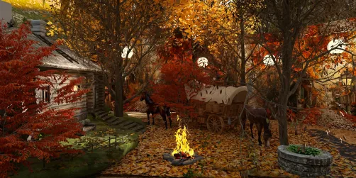 Autumn in the village 🍂🍁