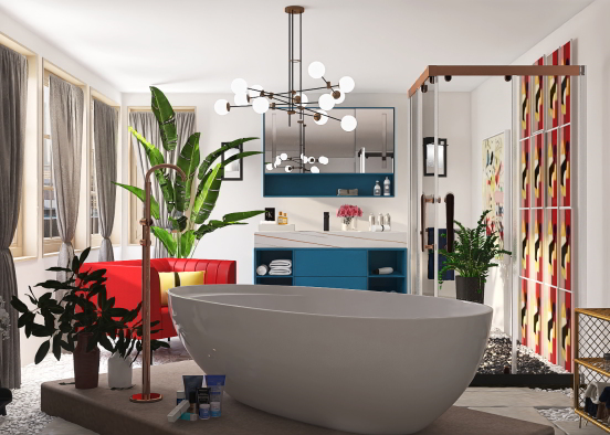 Luxury Bathroom 4. Design Rendering