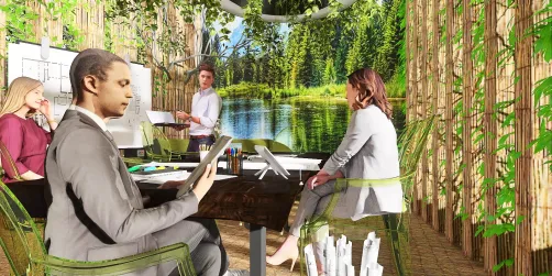 meeting room in the garden...