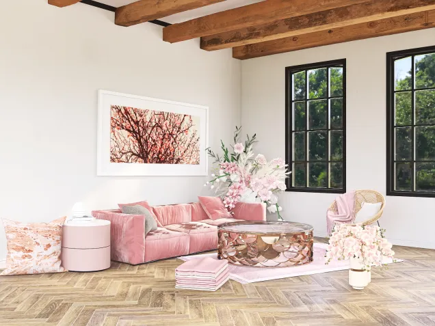 Talk About Cherry Blossom Living Room