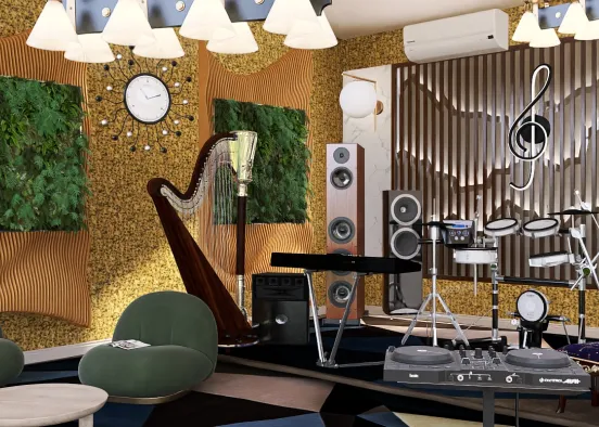 The Music Room Design Rendering