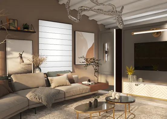 Coziest living room Design Rendering