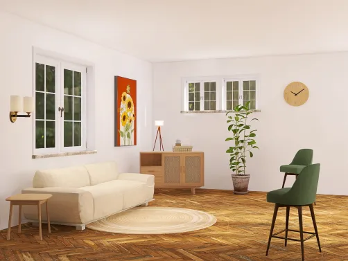 comfy light living room
