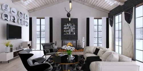 winter cabin