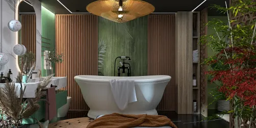 Warm bathroom
