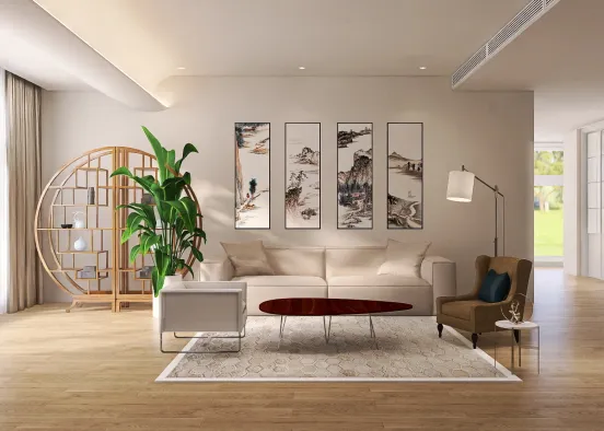 Living room #1
 Design Rendering