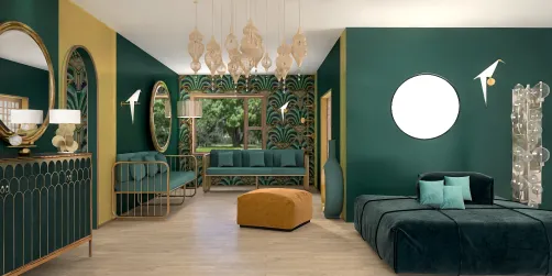 Green&gold area relax