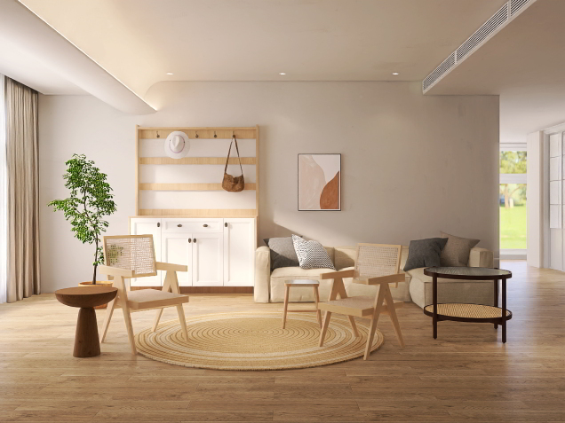 Rattan charm room