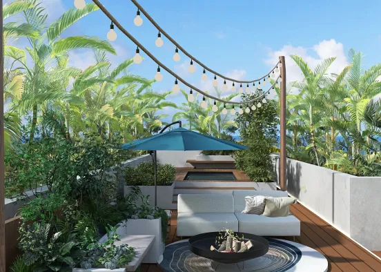 Rooftop Oasis Design Rendering