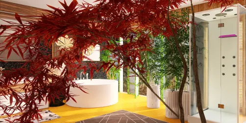 tropische badkamer ontspanningssfeer