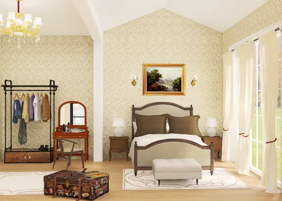Suite Room in Rural France Design Rendering