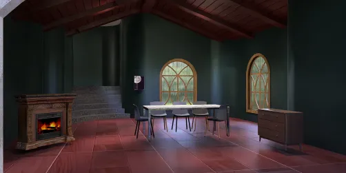 Dark Aesthetic Dining room
