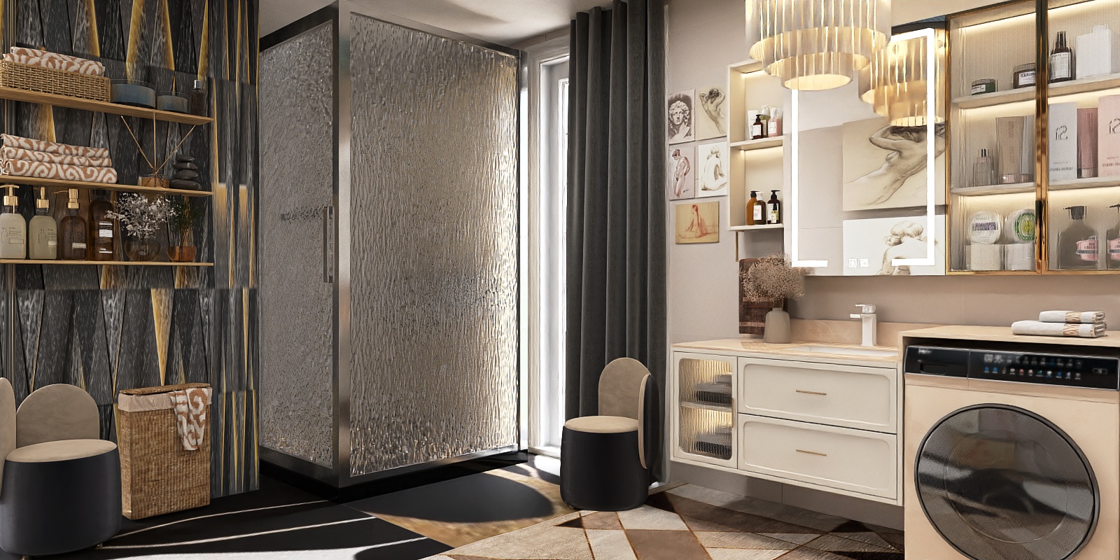 Golden Hour Washroom