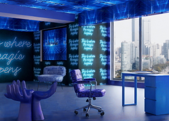 My All Blue Creative Arts Studio Design Rendering