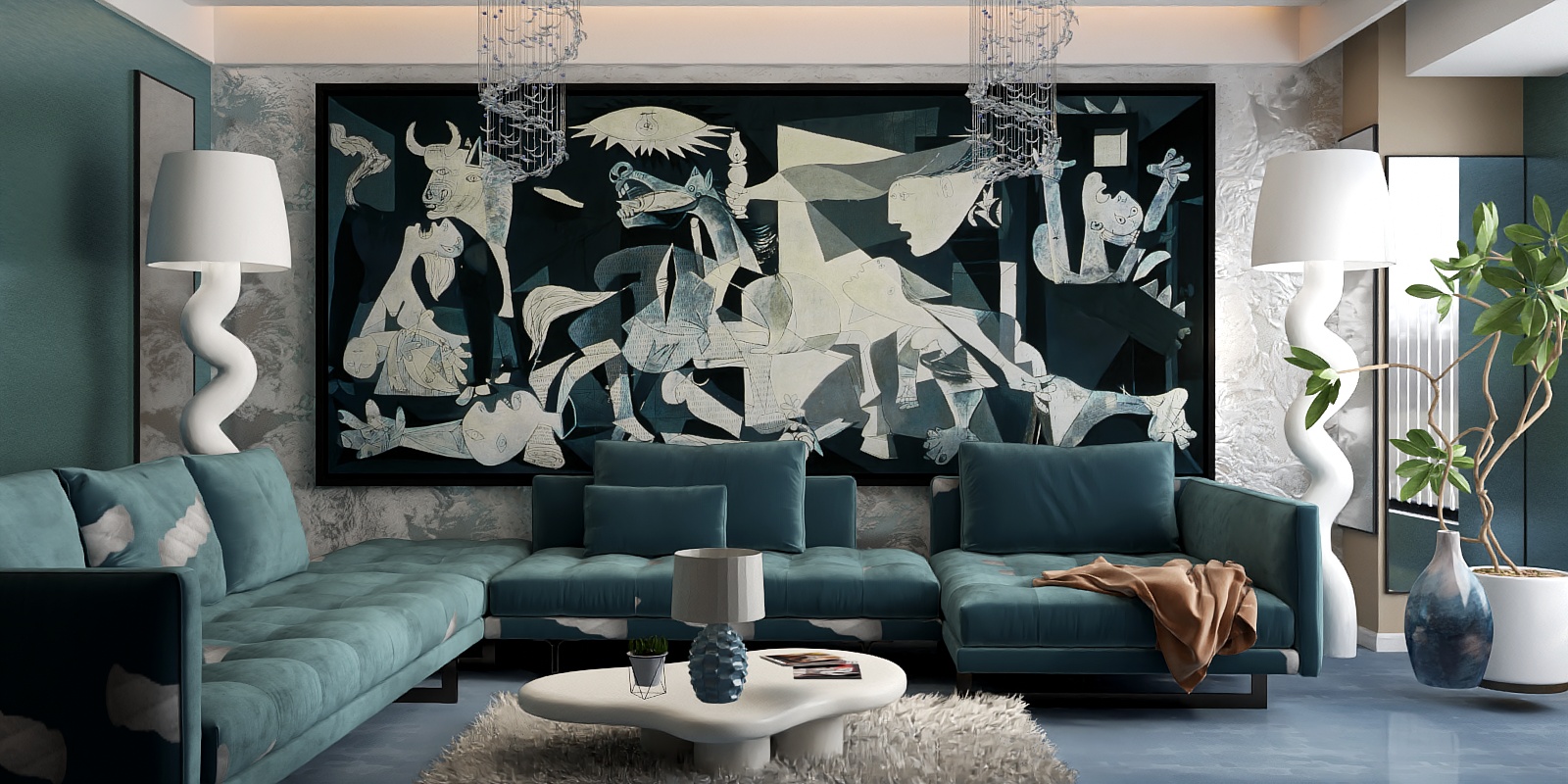 Guernica style in the living room
