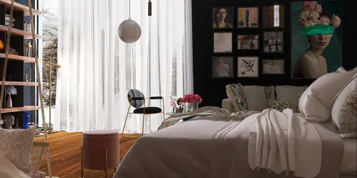 Black bedroom