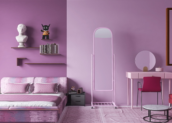 Purple Bedroom 💜 Design Rendering