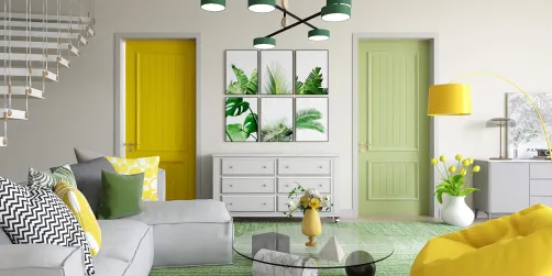 Fresh livingroom💚💛