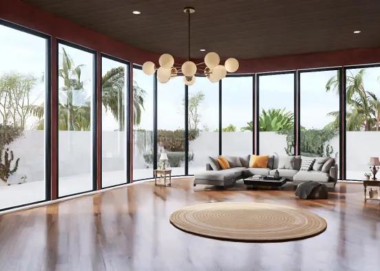 A Living Room  Design Rendering