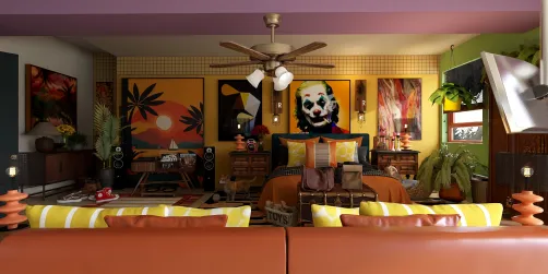 Colorful Bedroom 💛❤️🧡