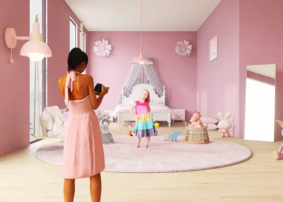 Chambre d’une petite fille 🥹 Design Rendering