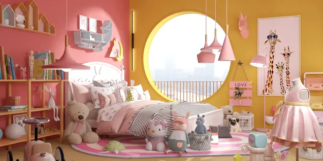 Little girls toy eccentric bedroom 