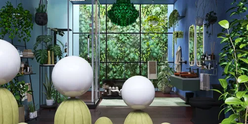 Jungle bathroom