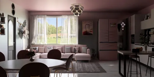 open plan kitchen 