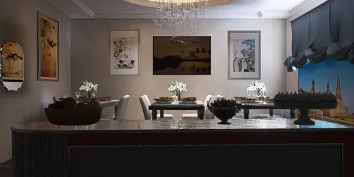 A small restaurant.