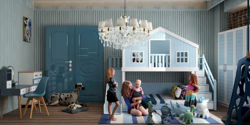 Another blue kids room