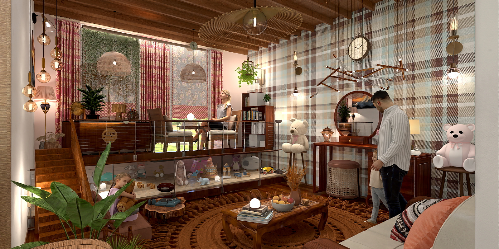 Living and game room.