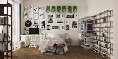 An aesthetic bedroom for an aesthetic girl